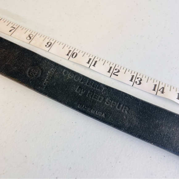 Vintage Costal Cowgirl Western Red Spur 26 Bling Belt White - Picture 4 of 7